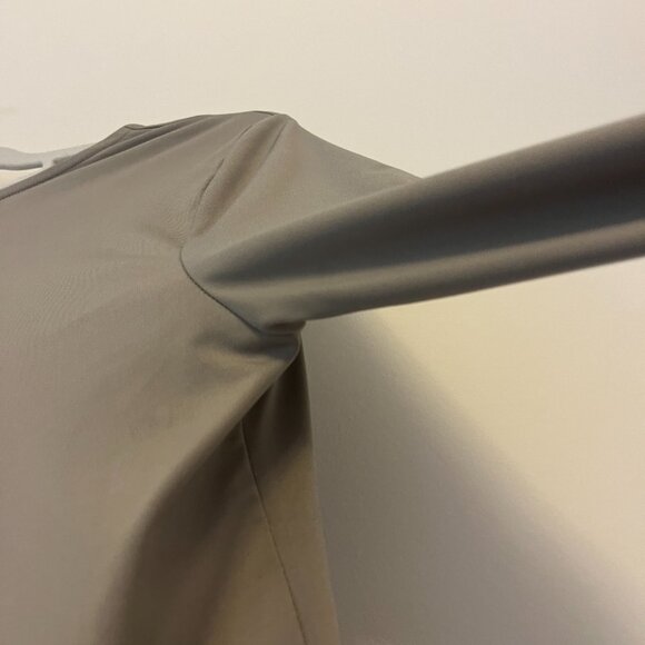 Dynamite Form-Fitted Long Sleeve Cropped Top - Taupe | Size M - Picture 7 of 7